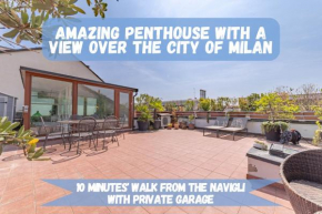10' Navigli, Penthouse with Panoramic View Milan